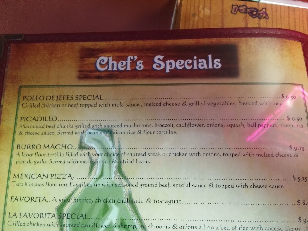 El Mariachi Mexican Grill Menu - Image 1